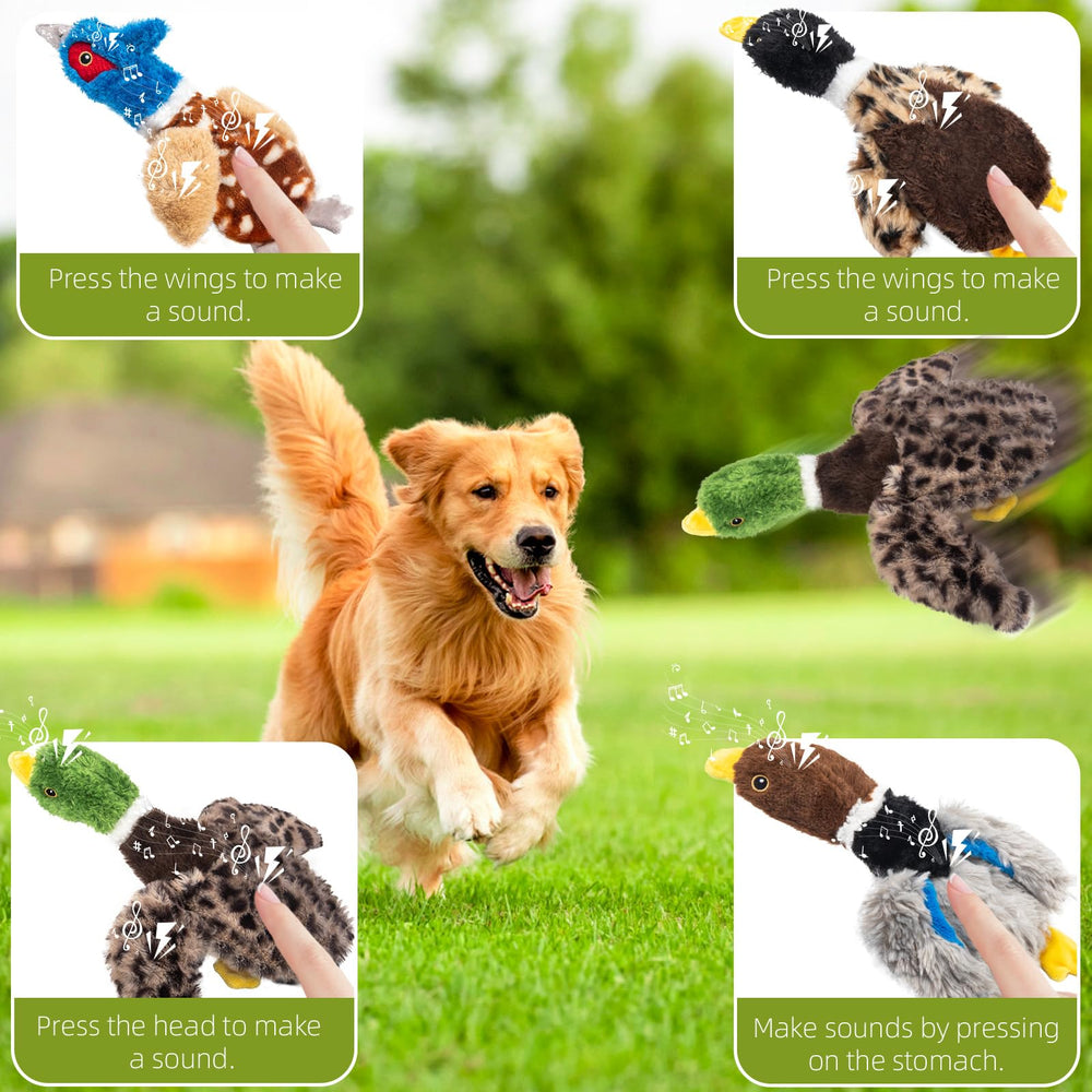 Calibonbon packaging for dog toy set shows safe materials and 4-pack.