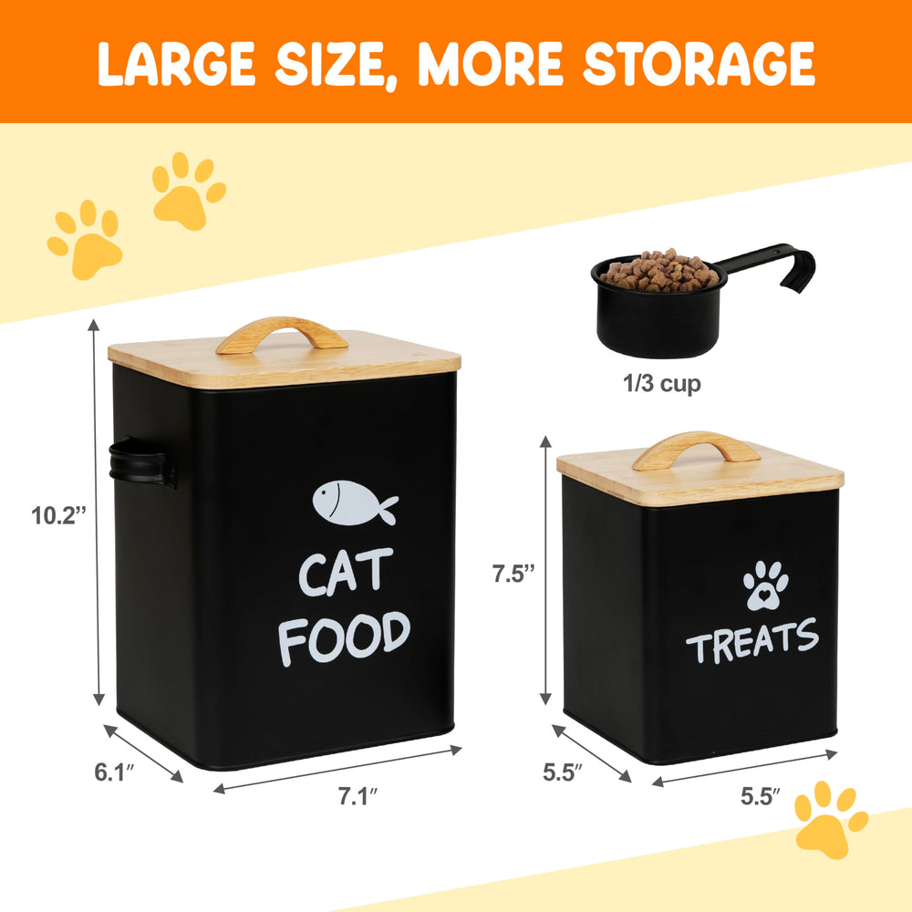 Calindiana large-capacity container stores kibble and treats neatly for daily use