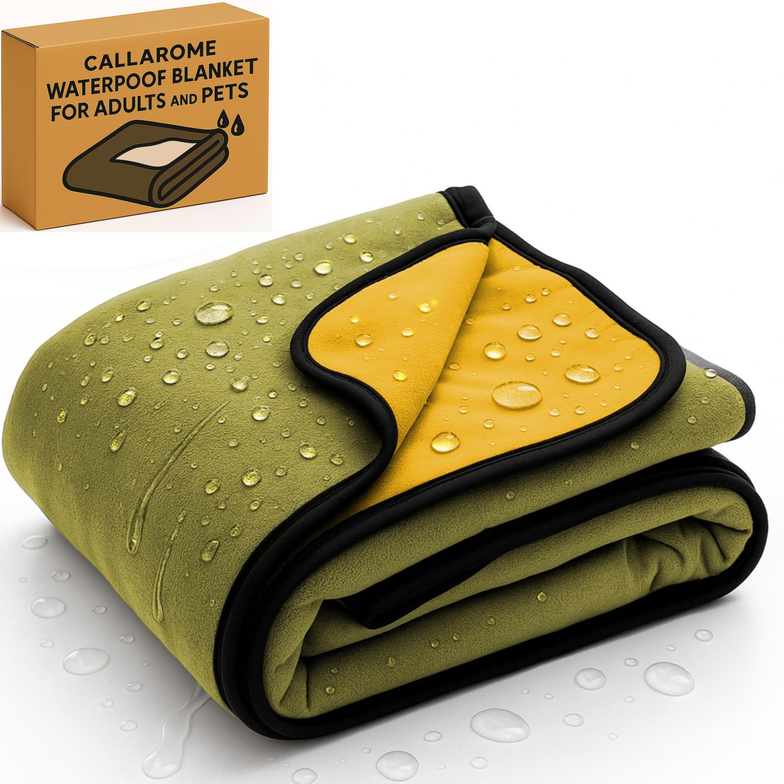 Callarome waterproof blanket bed protector keeps mattresses dry after spills.