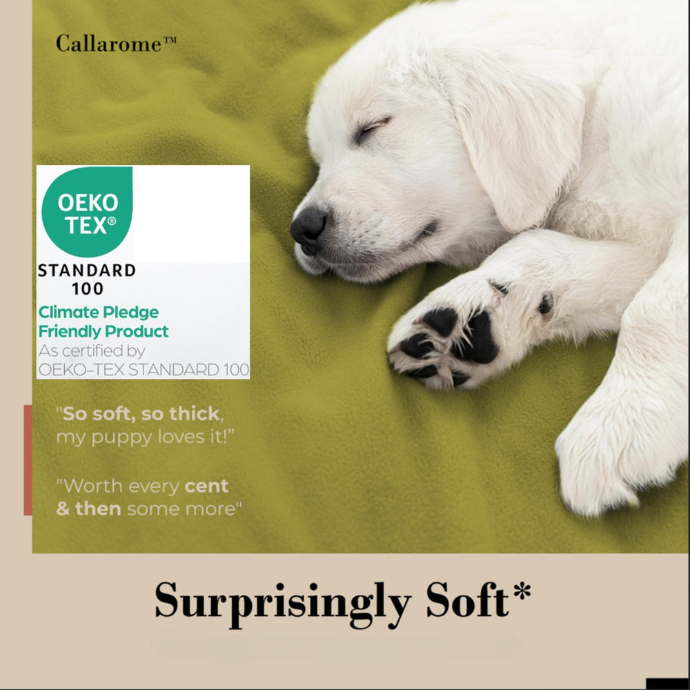 Callarome machine-washable blanket cleans easily after spills.