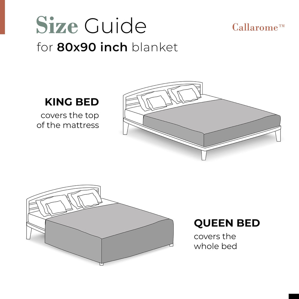 Callarome waterproof blanket various-colors-sizes shows versatile options for any room.