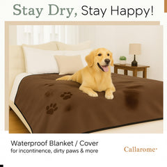 Callarome waterproof blanket waterproof barrier illustration of leakproof inner layer.