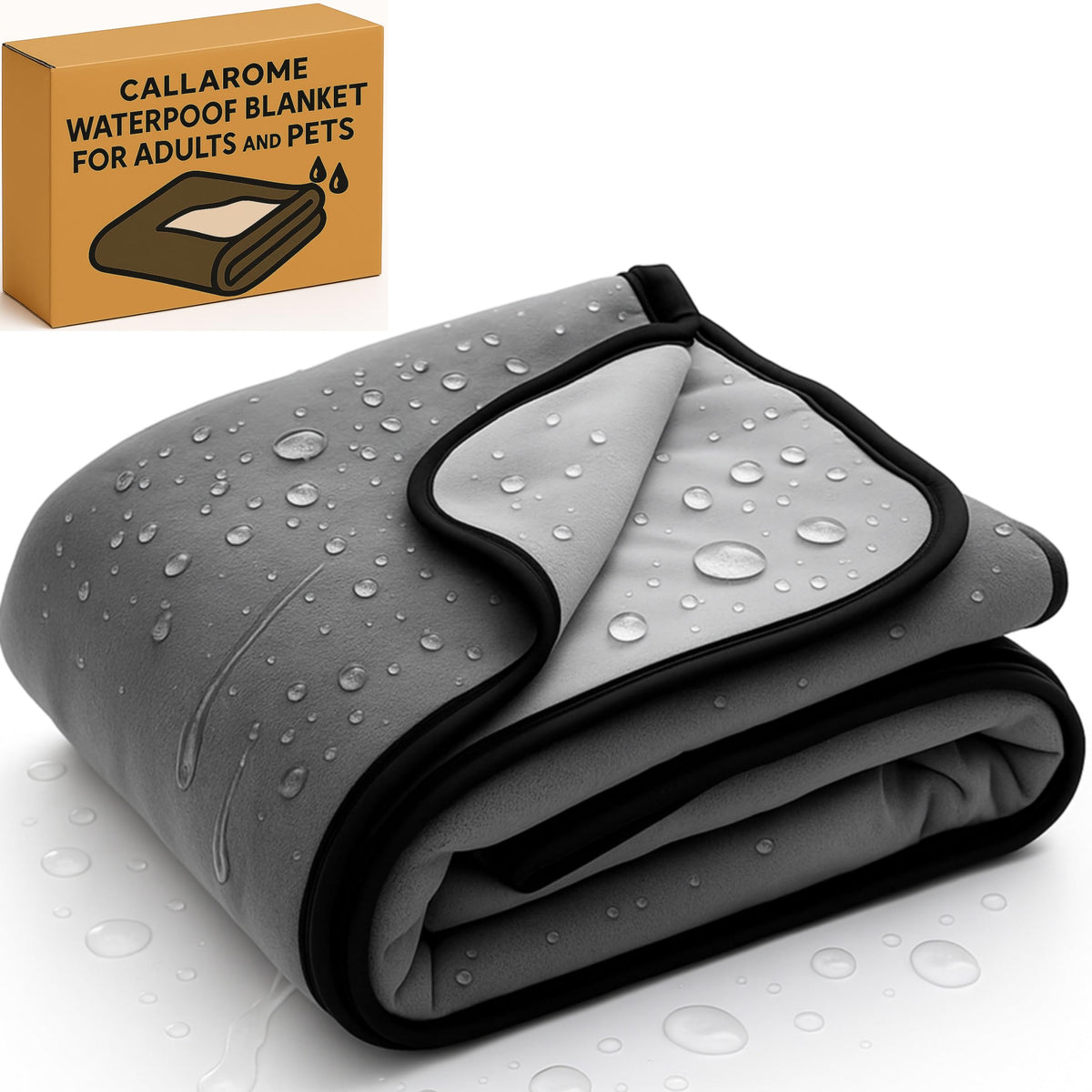 Callarome waterproof dog blanket provides furniture protection against spills on couches.