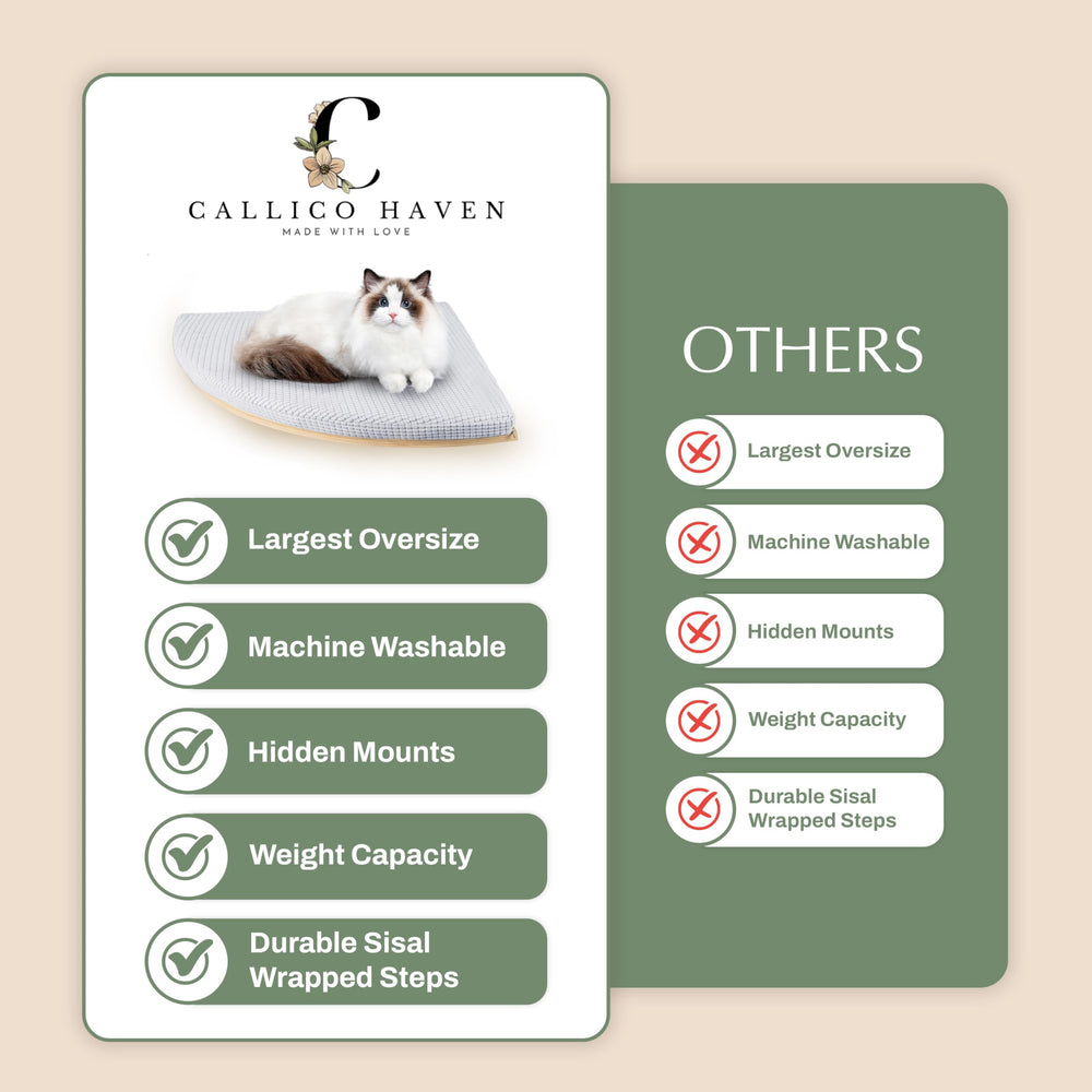 Callico Haven eco-friendly wood construction emphasizes durability for large cats.