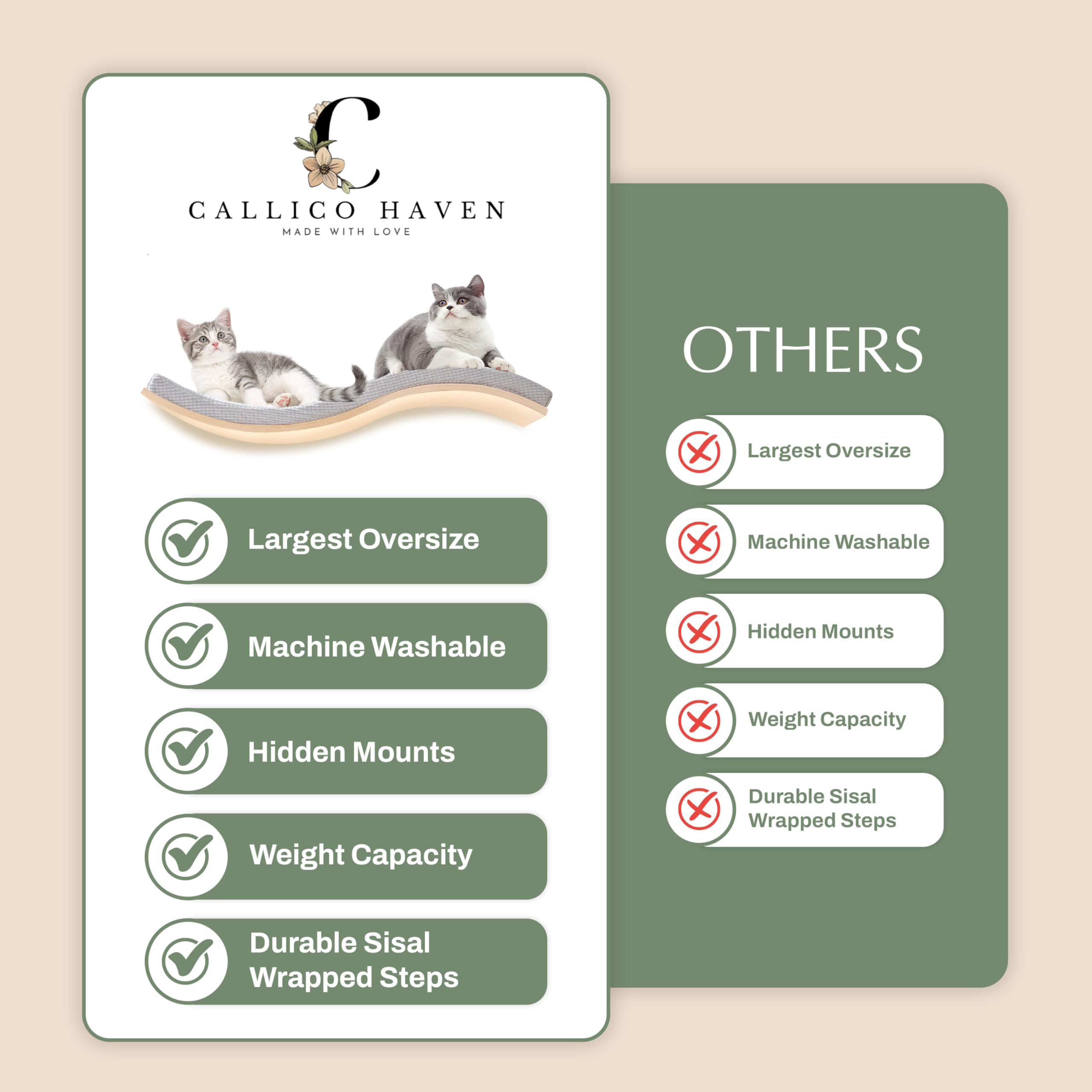 Callico Haven Wave soft-cover in action facilitates quick cleaning and replacement.