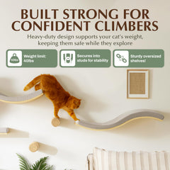 Callico Haven Wave sturdy mounts demonstrate strong, stud-secured support.