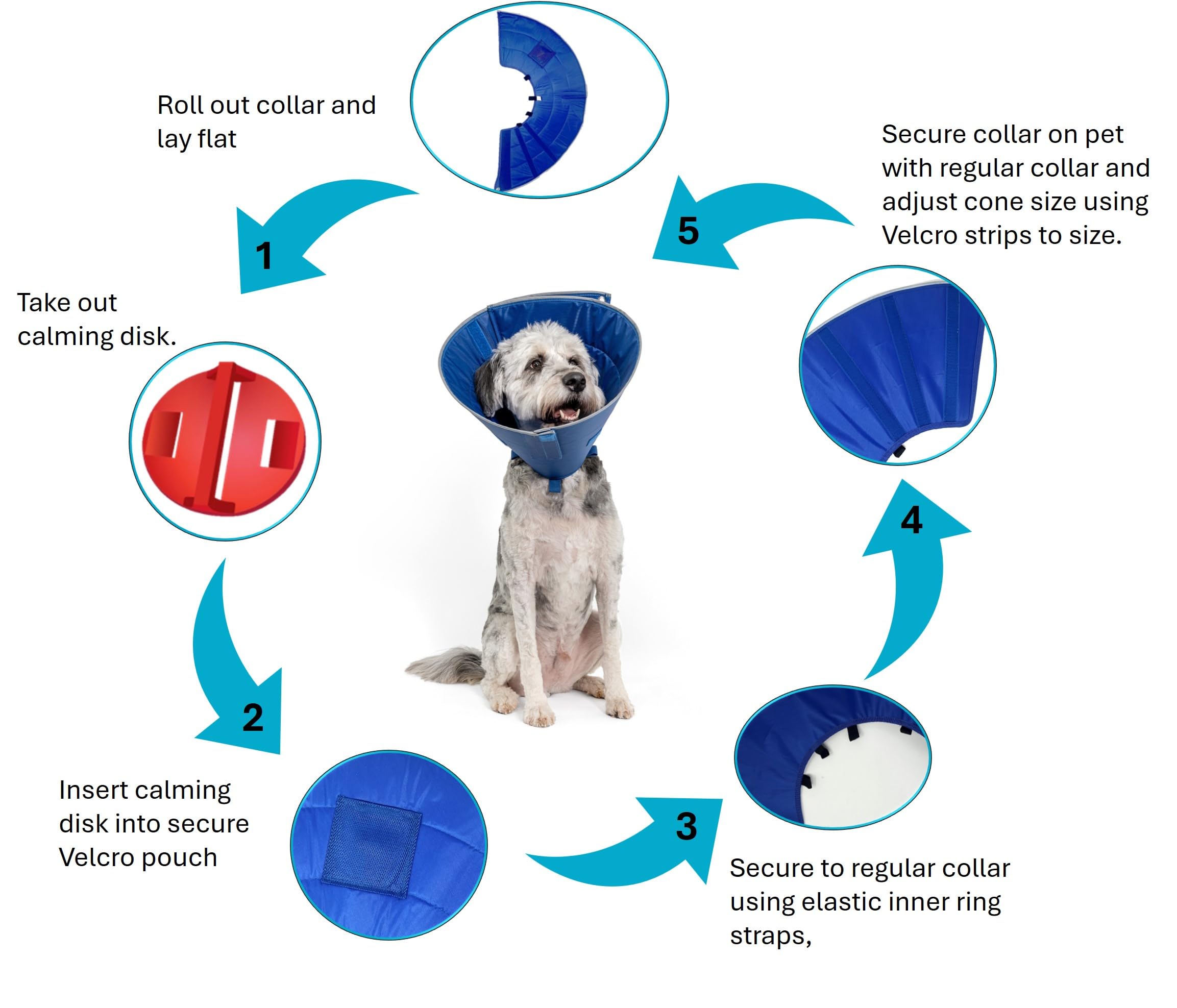 Calm Paws soft-inner-material enhances comfort during wear
