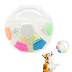 Calming Ball with Handle close-up showing durable rubber for safe, interactive play.