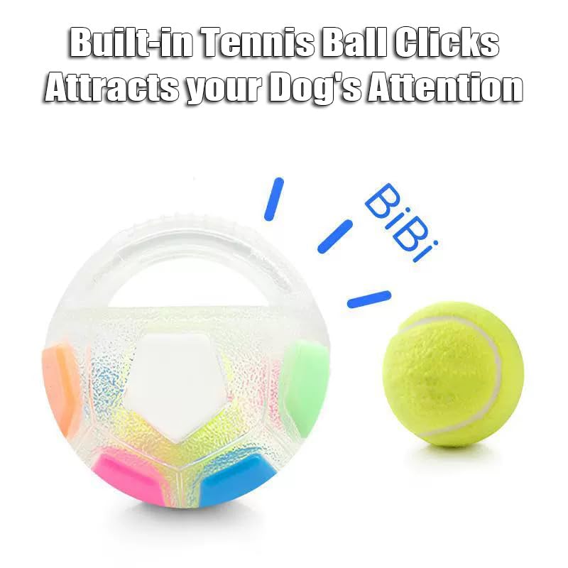 Calming Ball with Handle floating fetch setup supports outdoor training.