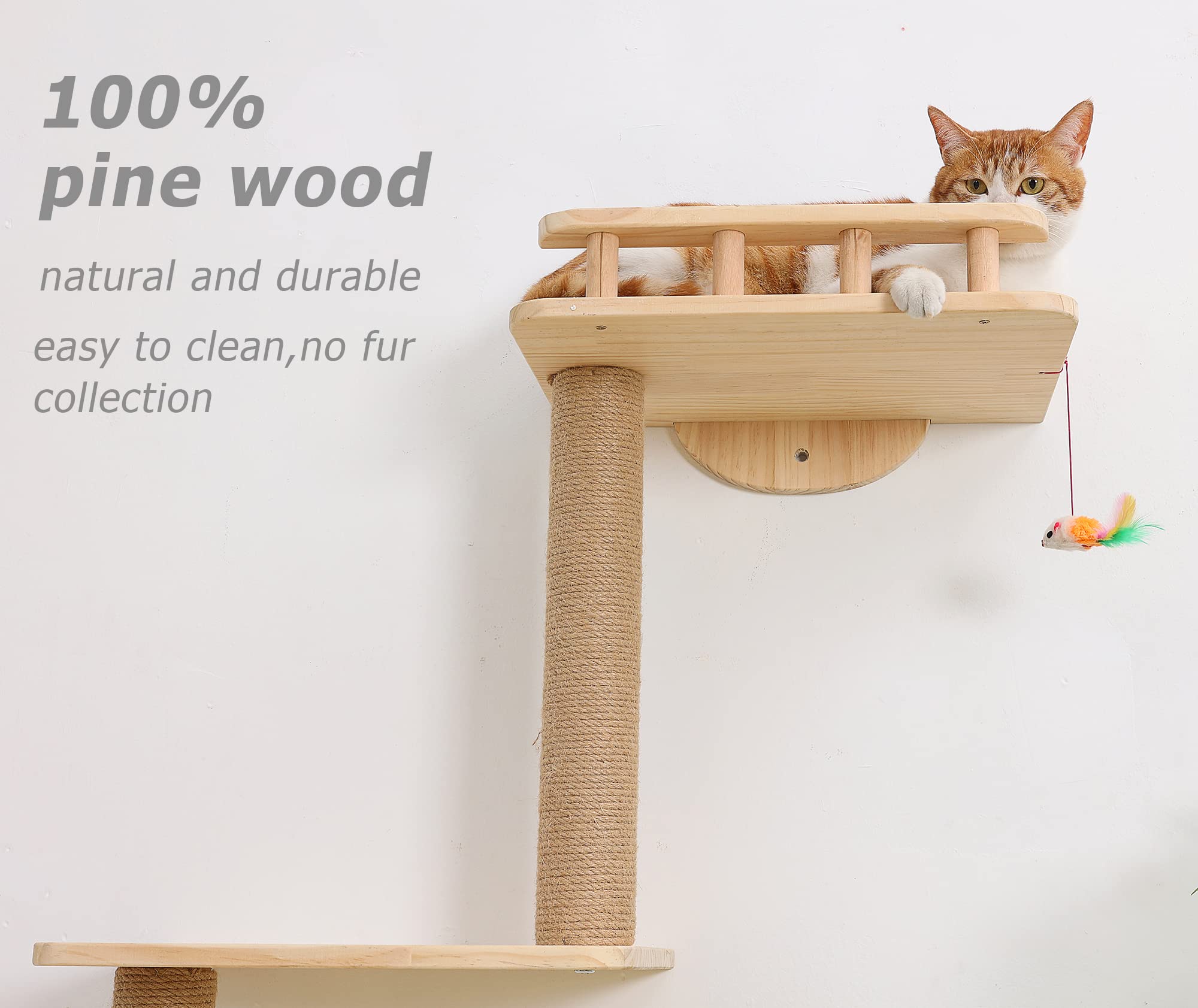Caloreduce cat enjoys corner-mounted tree gaining vertical territory