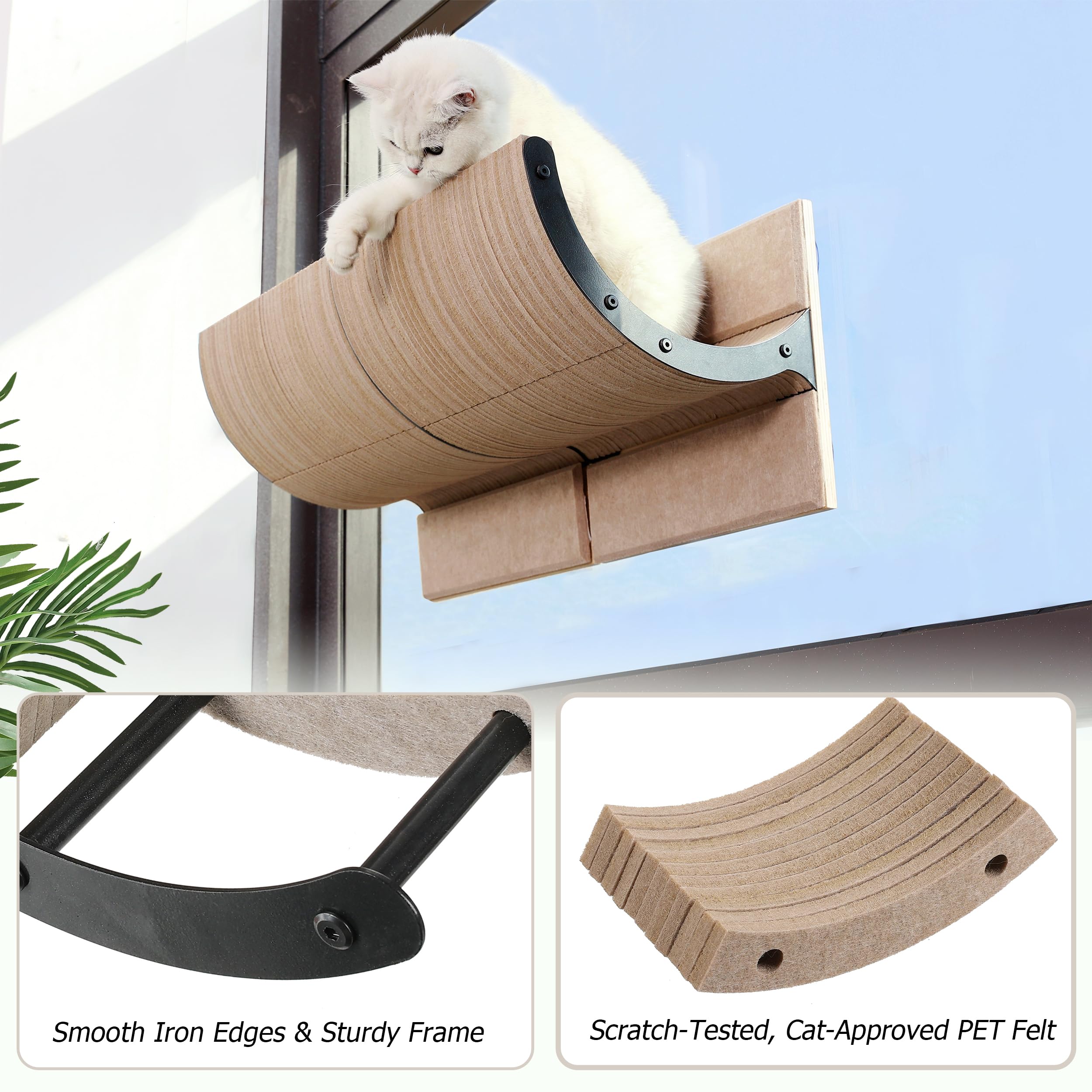 Caloreduce Cat Window Perch assembly tips illustrating easy setup