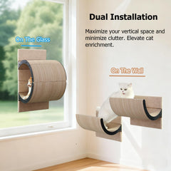 Caloreduce Cat Window Perch condo-seat use demonstrating versatile setup