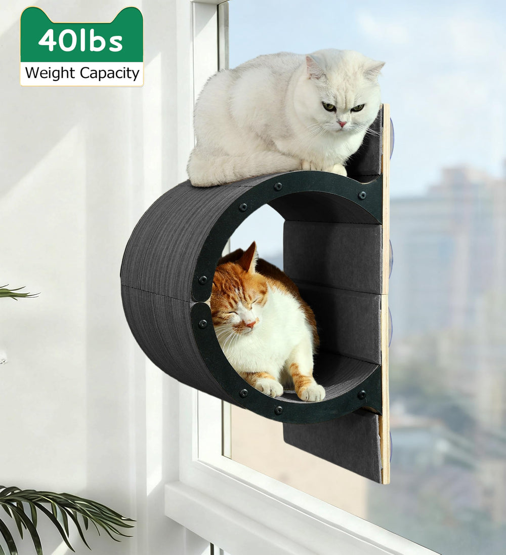 Caloreduce cat window perch sturdy frame uses iron and plywood for long-lasting support.