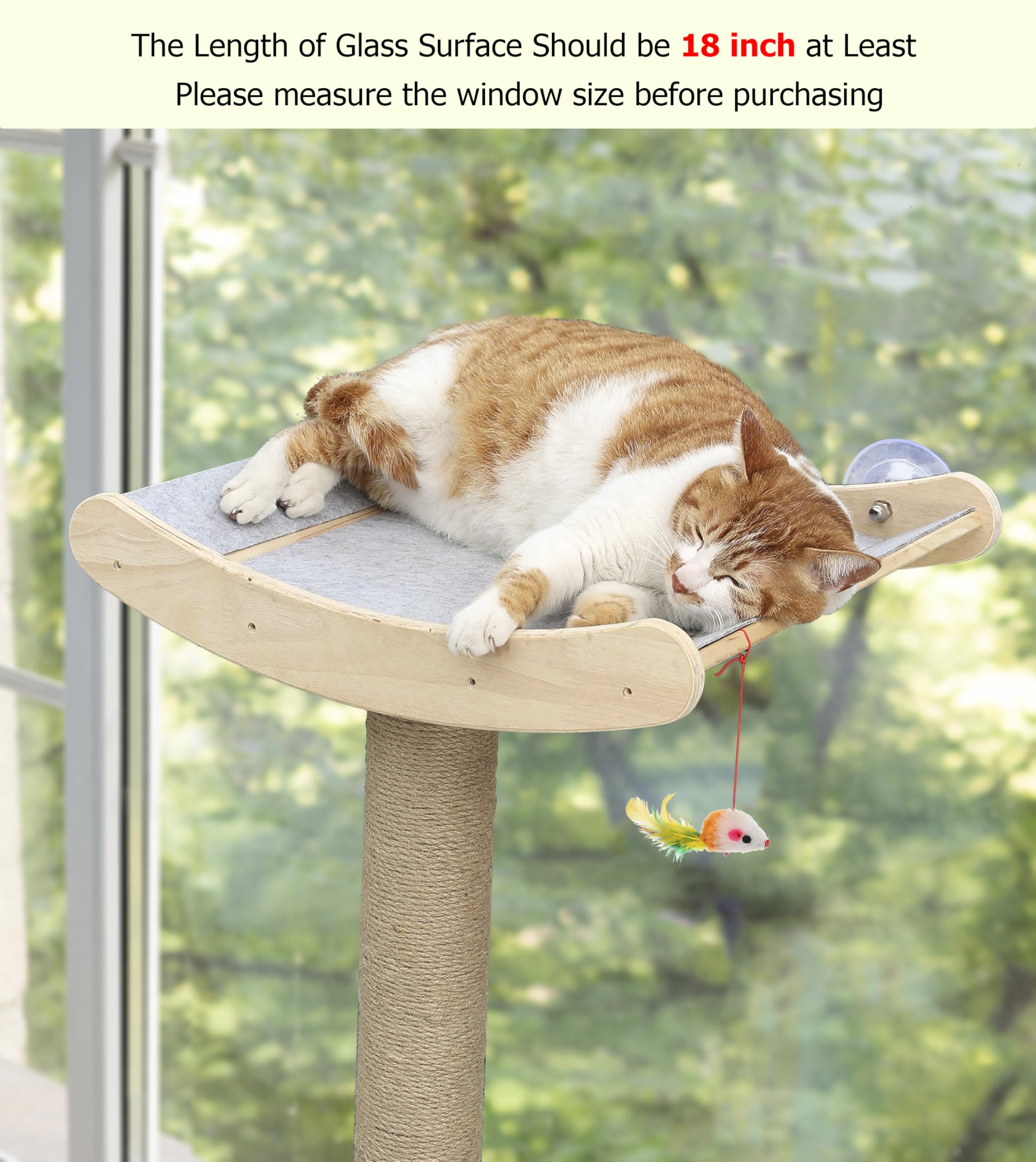 Caloreduce wooden pine platform supports big cats with stable lounge space