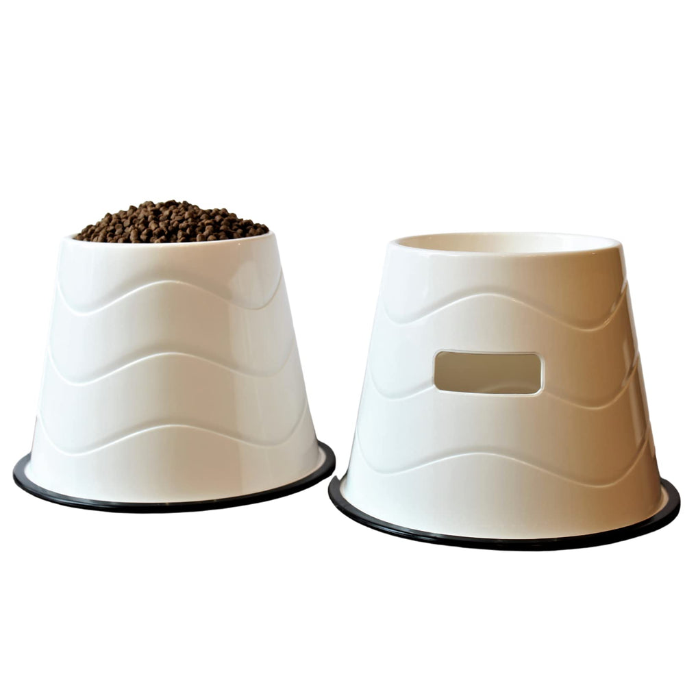 CAM ergonomic design reduces neck reach during meals.