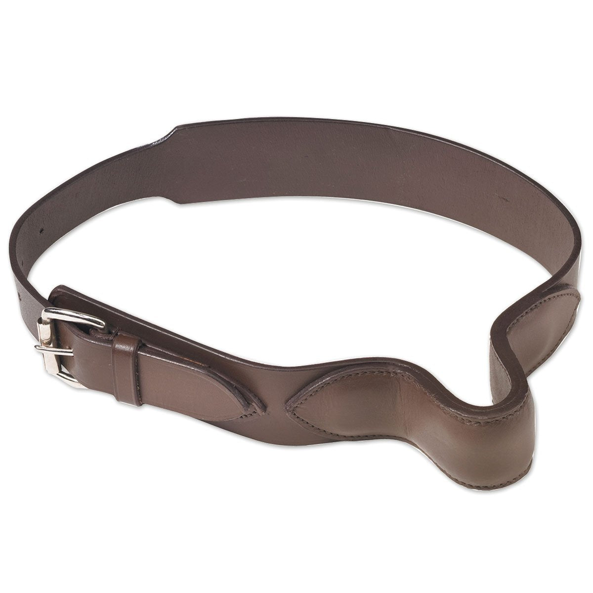 Camelot French Style Cribbing Strap in stall deters cribbing without affecting eating.