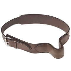 Camelot French Style Cribbing Strap in stall deters cribbing without affecting eating.