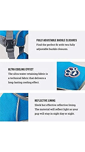 Canada Pooch back-length 9-11in cooling vest fits dogs of sizes