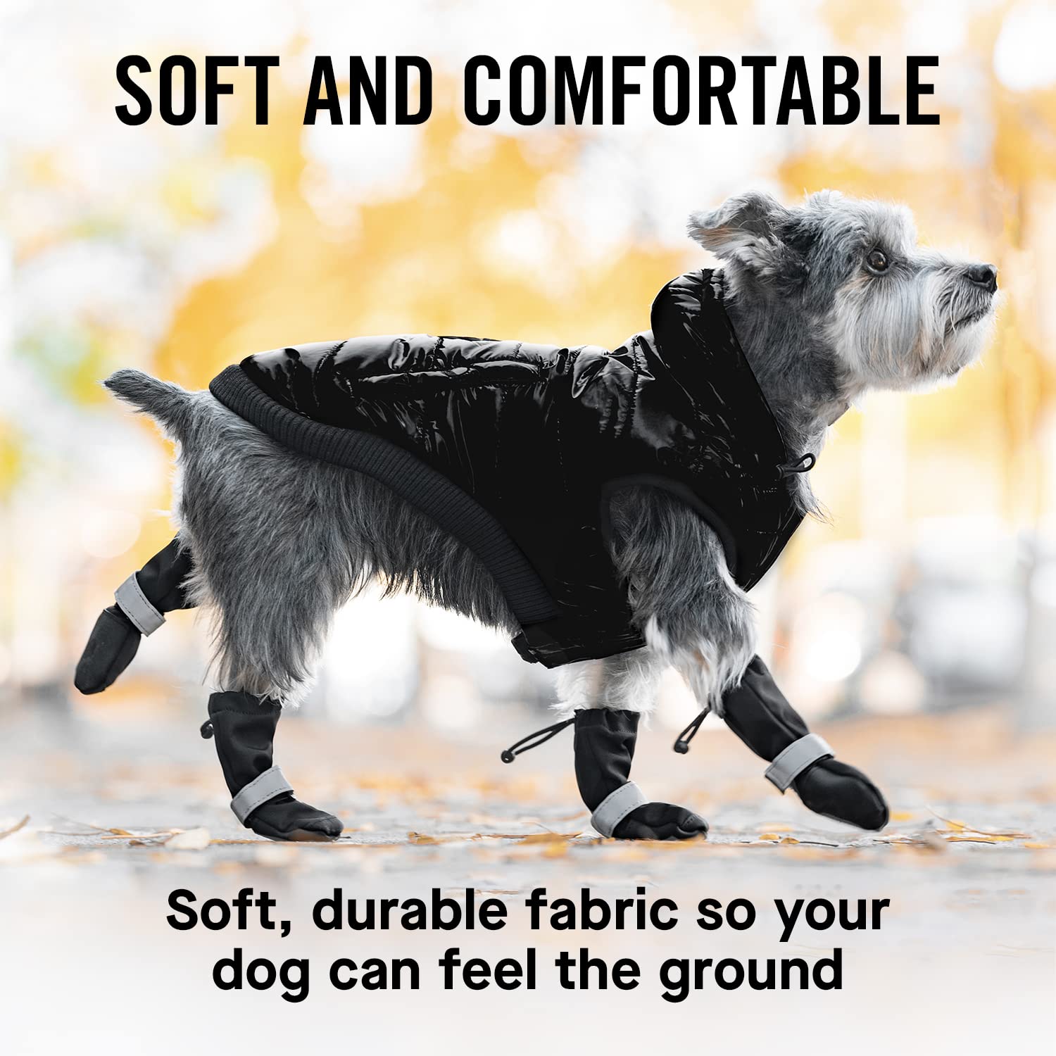 Canada Pooch winter boots black size 4 suit versatile outdoor wear.