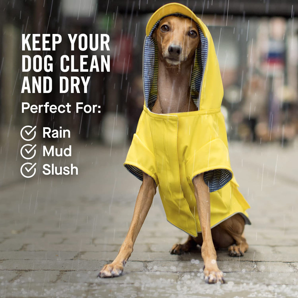 Canada Pooch Torrential Tracker dog rain jacket back buckle adjustment for secure fit