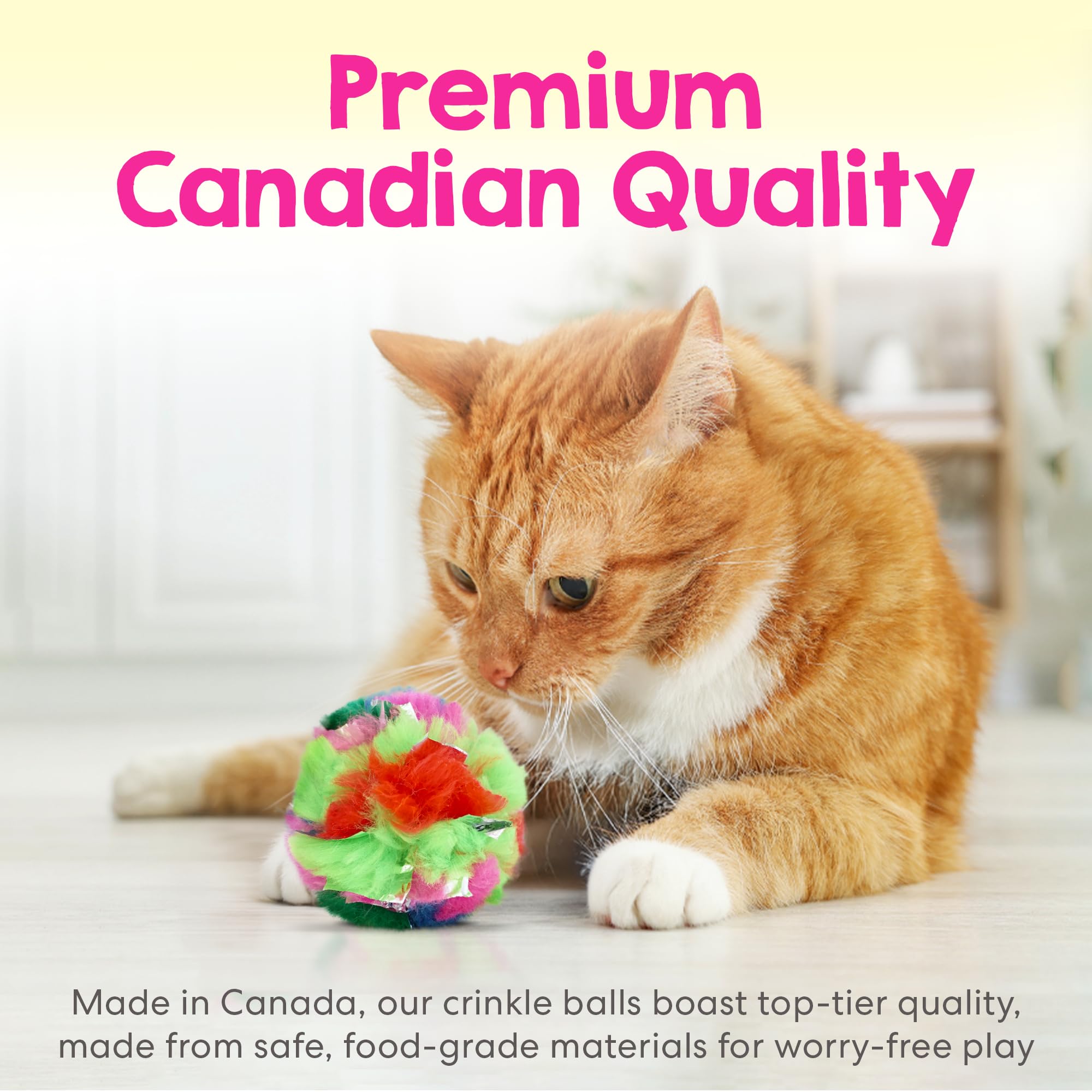 Cancor Innovations crinkle sound ball delivers crisp noise to boost playtime