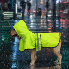 Candofly dog raincoat adjustable belly strap for secure, customizable fit