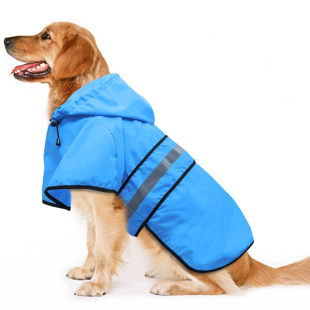Candofly night walk visibility dog rain coat enhances safety in low light.