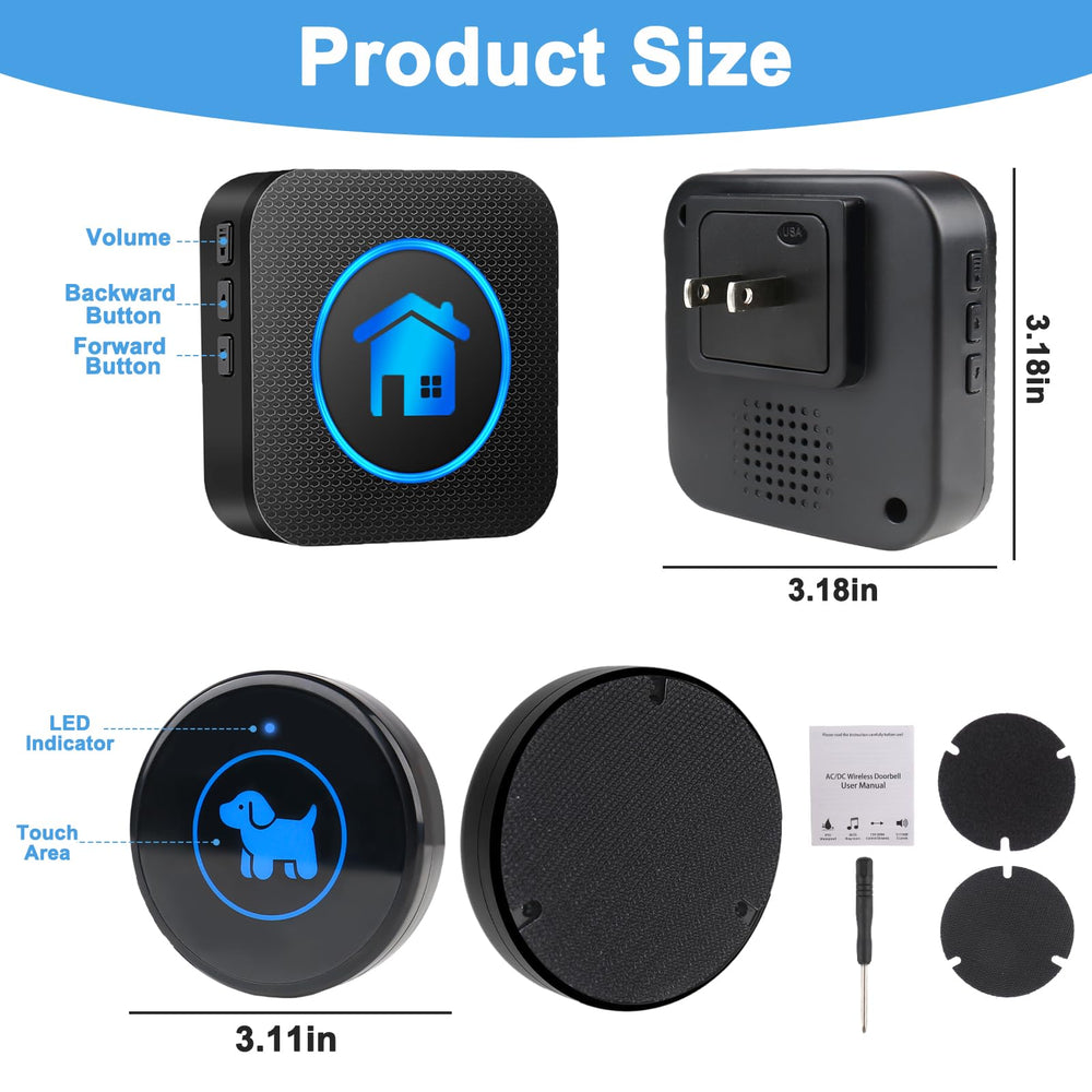 Cangecit dog door bell ideal for indoor and outdoor use in various living spaces.