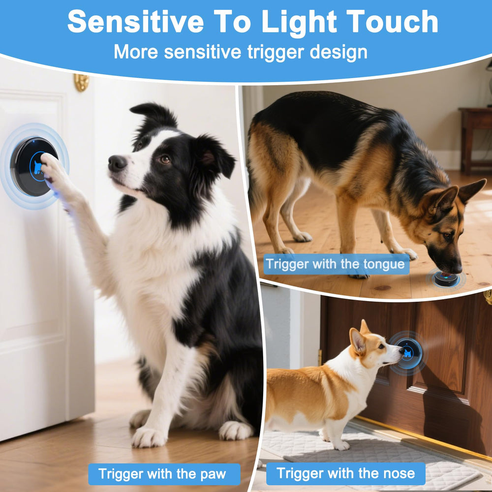Cangecit dog door bell memory function keeps preferred sounds after power changes.