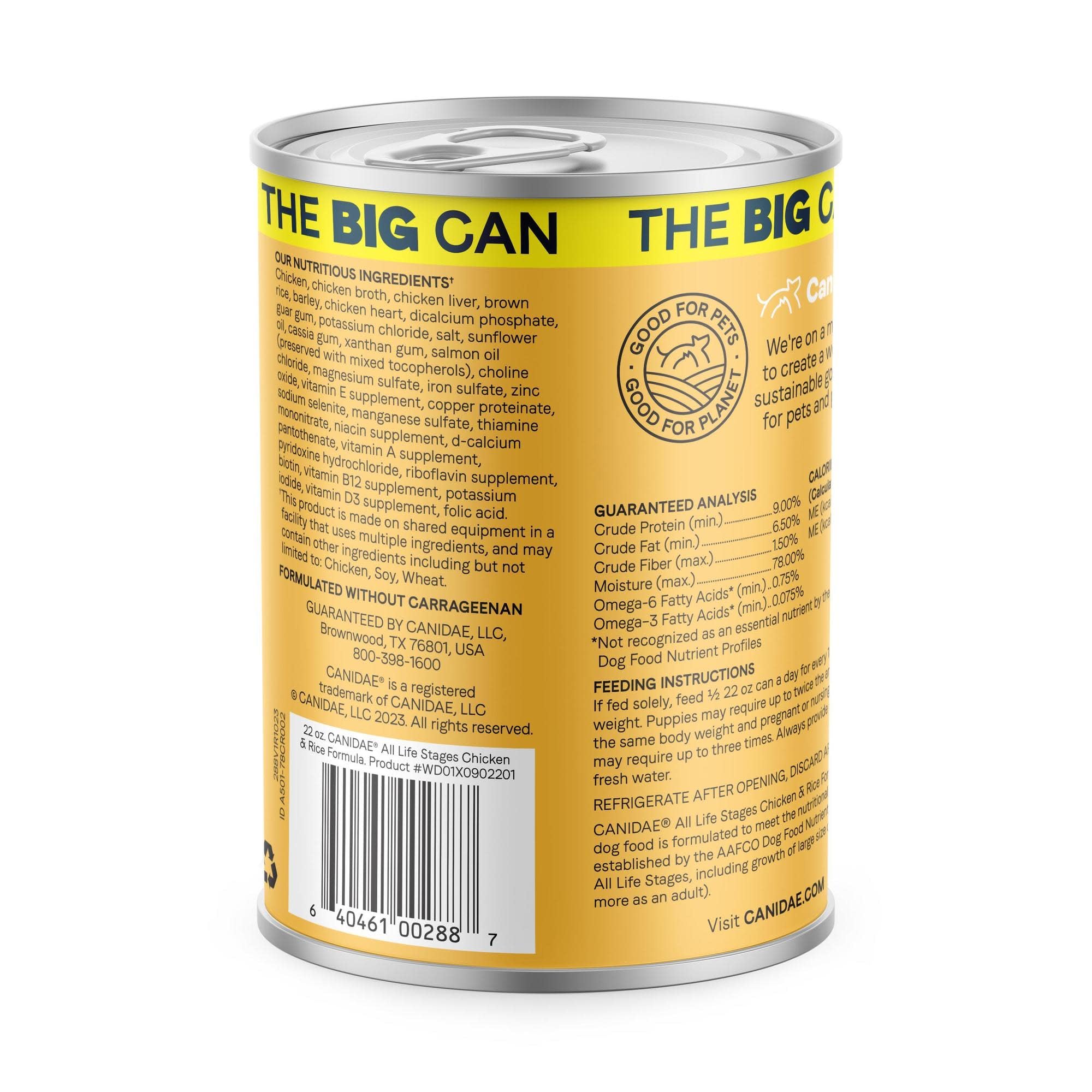 CANIDAE All Life Stages serving bowl highlights versatile meals for every dog.