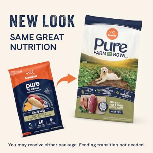 CANIDAE Pure Farm to Bowl sweet potato ingredients close-up highlighting natural fiber