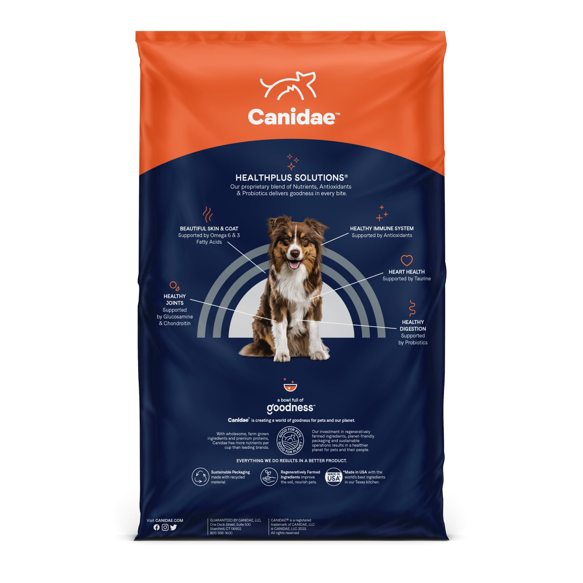 CANIDAE Pure Lamb and Pea Recipe peas and sweet potatoes provide steady energy