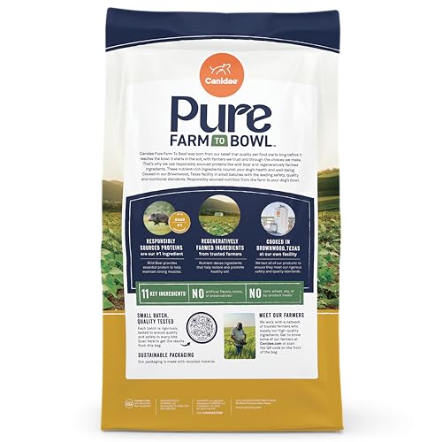 Canidae Pure Wild Boar serving bowl displaying protein-forward meal