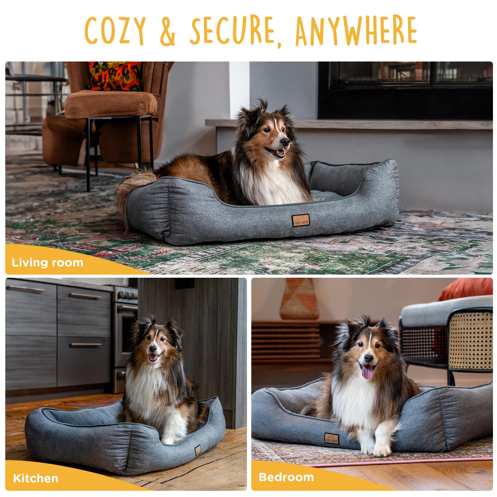 CANINE CANYON bed suitable for dogs and cats sharing a cozy space