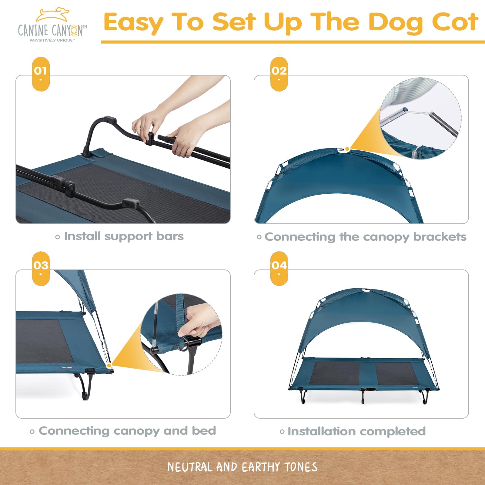 CANINE CANYON bed being cleaned easily after outdoor adventures