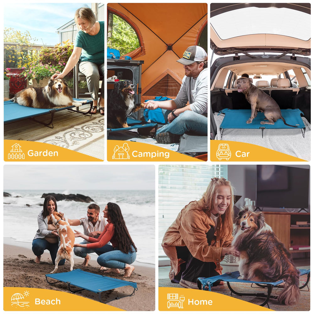CANINE CANYON large-capacity dog cot supports up to 160 lbs