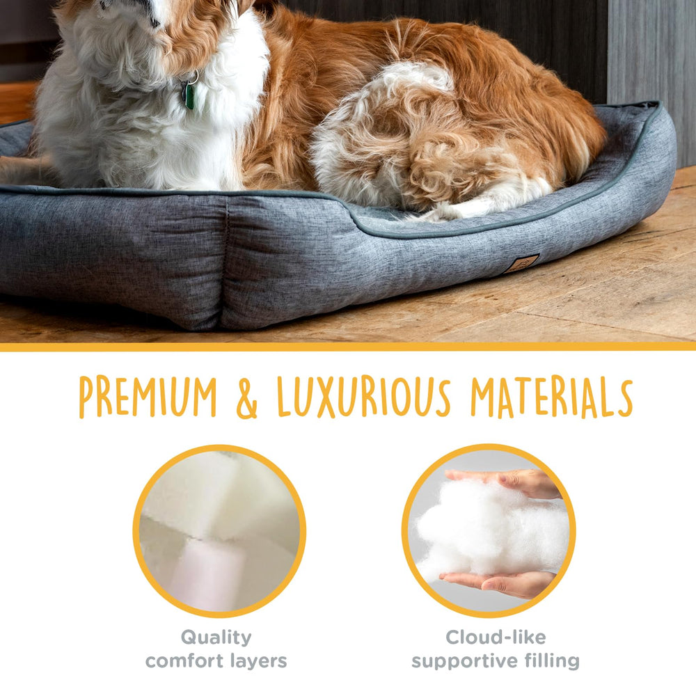CANINE CANYON large dog bed non-slip bottom provides stable safety on floors