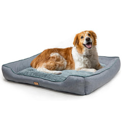 CANINE CANYON large dog bed top view highlights plush surface for cozy lounging
