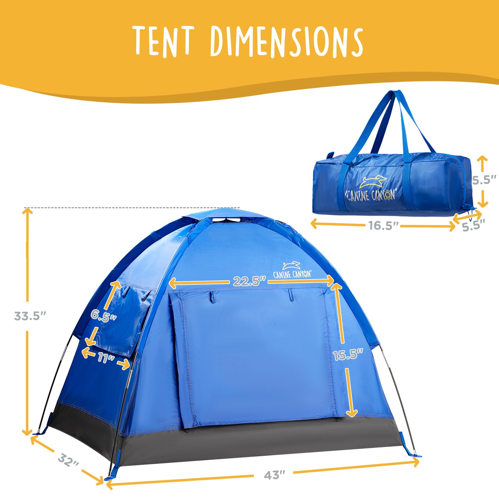 CANINE CANYON Luna tent backyard use shows quick assembly for home relaxation