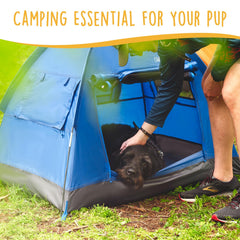 CANINE CANYON Luna tent side ventilation demonstrates breathable mesh for cooling airflow