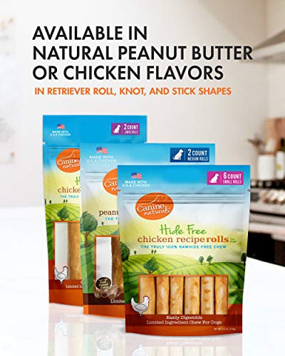 Canine Naturals 50-75 lb chew size suitable for mid-to-large dogs