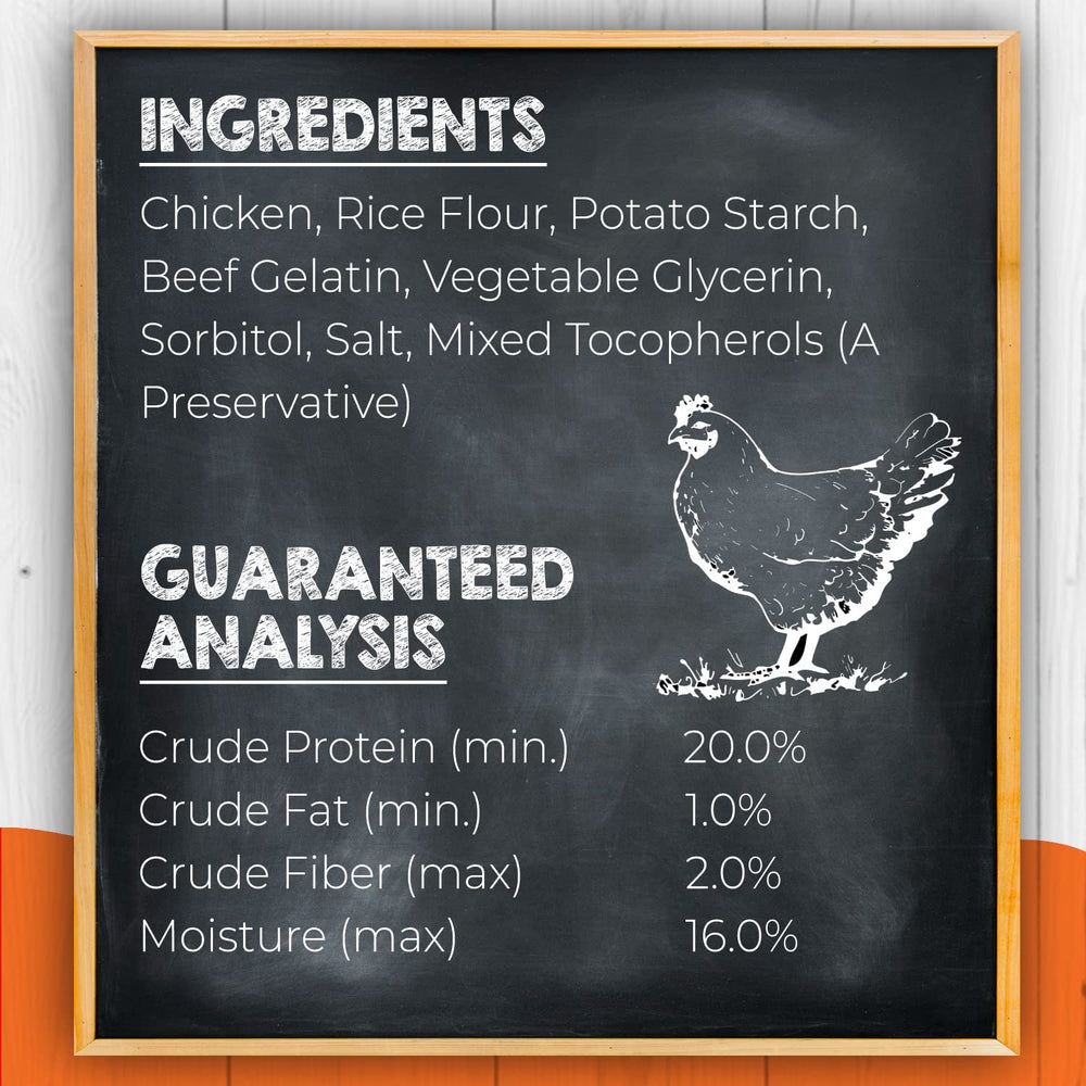 Canine Naturals chicken-roll image, USA-sourced chicken visible