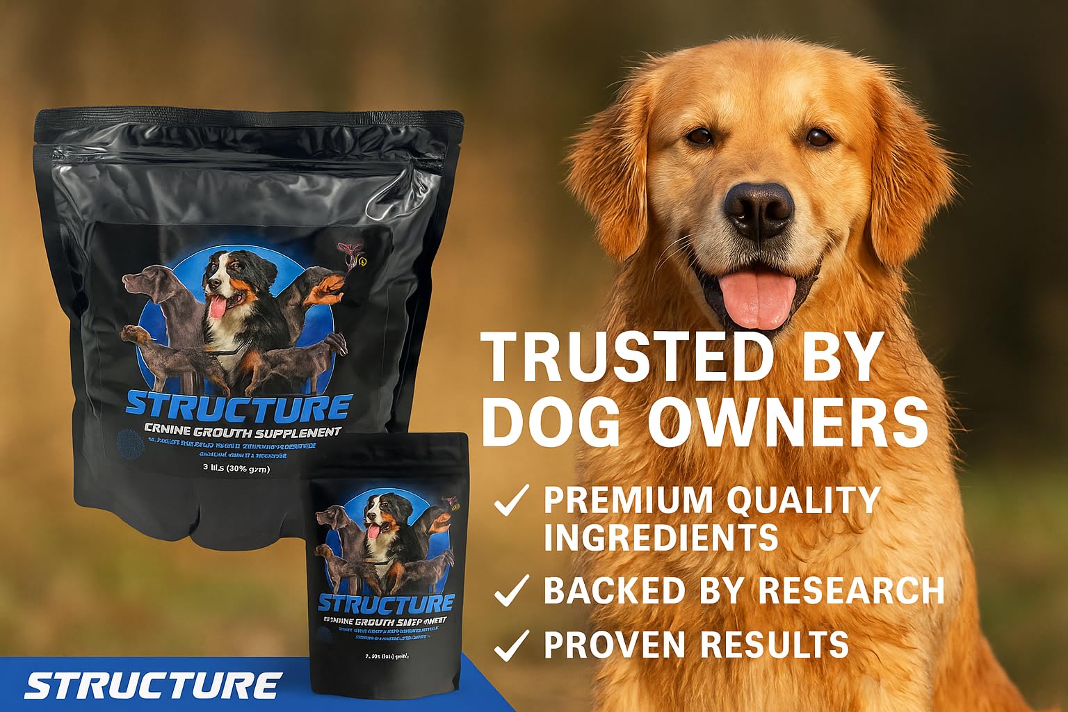 Canine Performance Nutrition Structure digestible formula visuals hint at high digestibility and easy assimilation