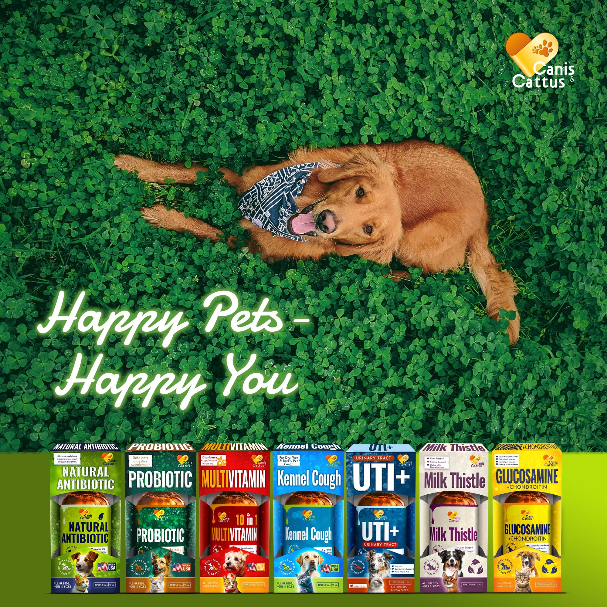 Canis&Cattus non-GMO ingredients highlight a natural, plant-based option for pets.