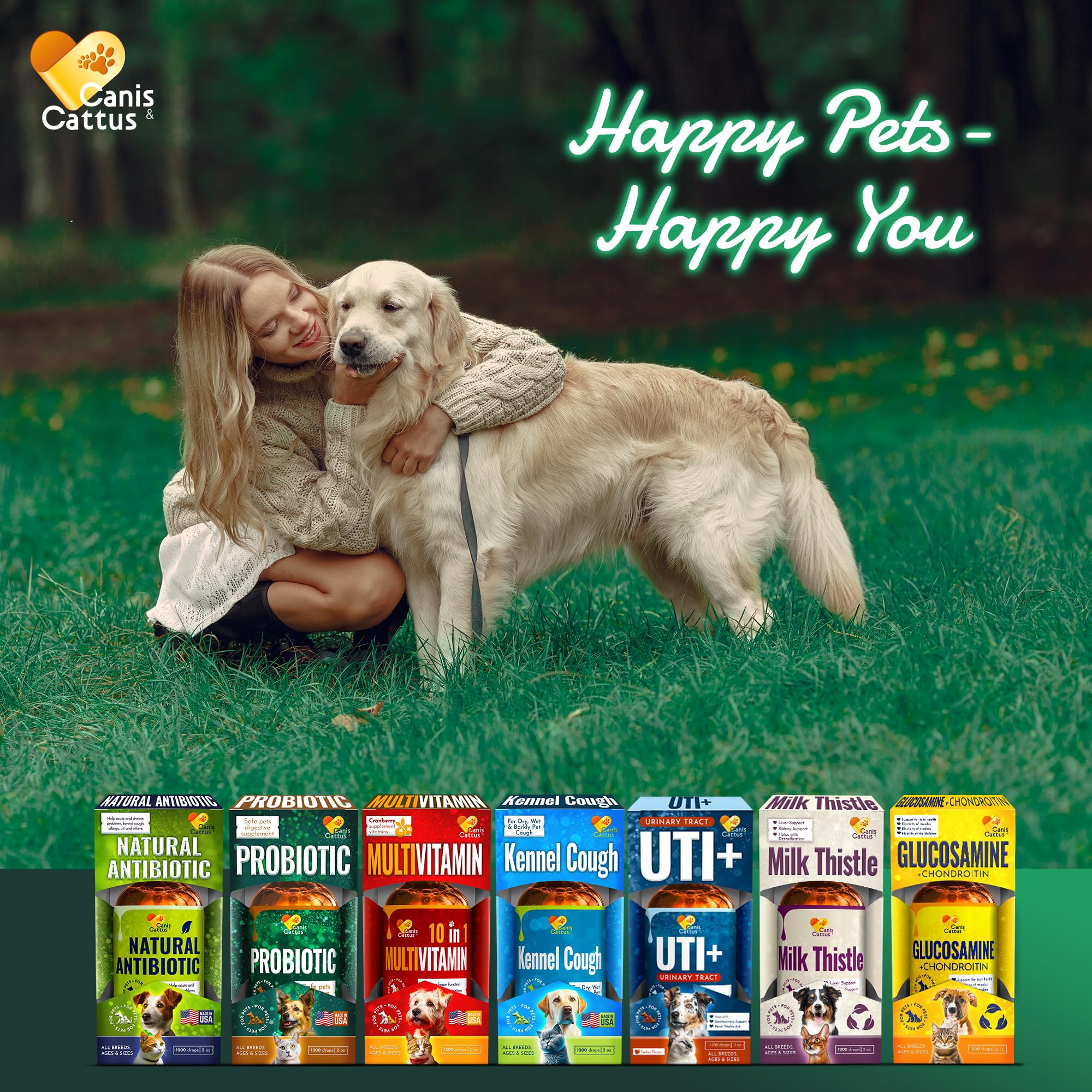 Canis&Cattus drops mixed into water for gentle daily gut support.