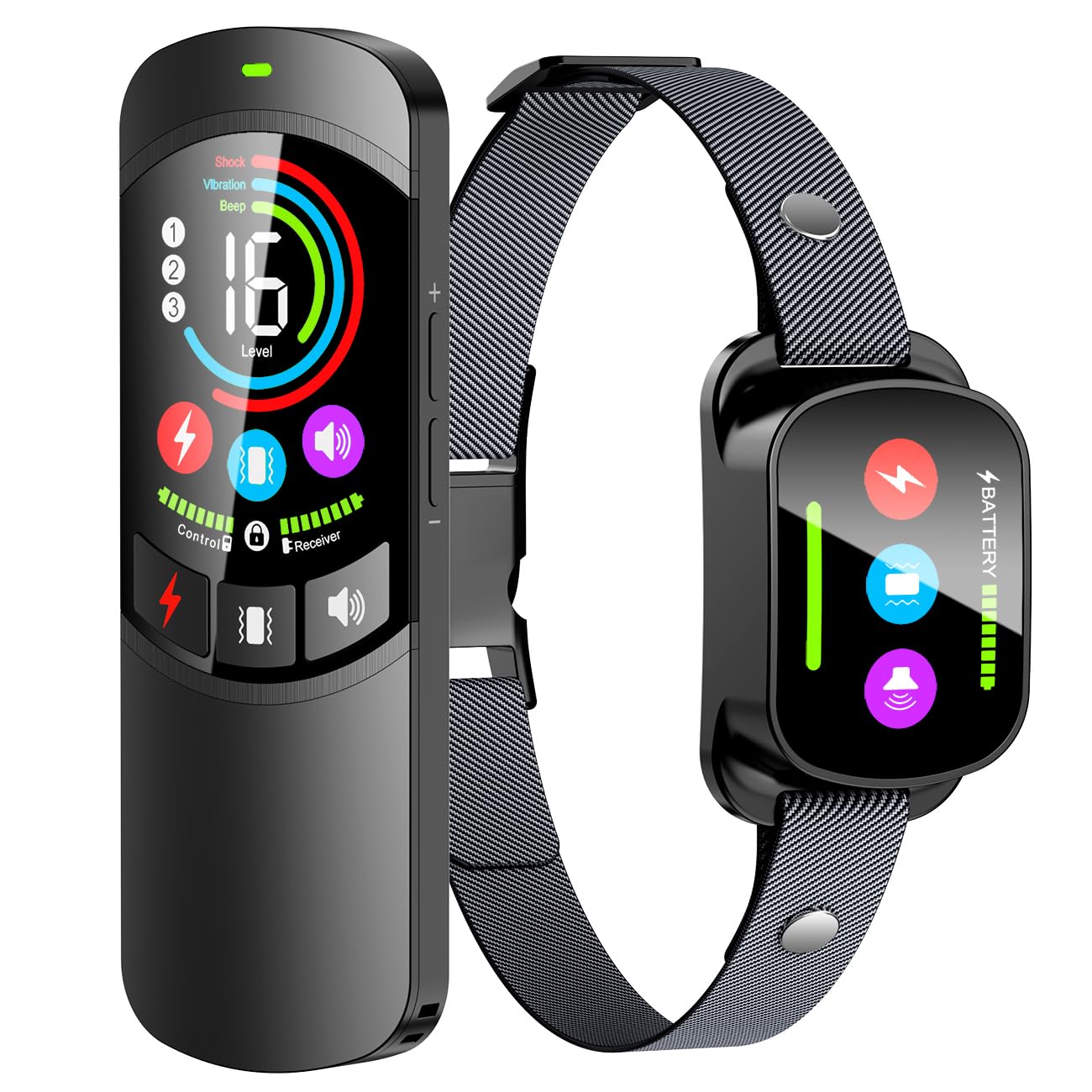 Canivix dog collar remote control for easy off-leash training at a distance.