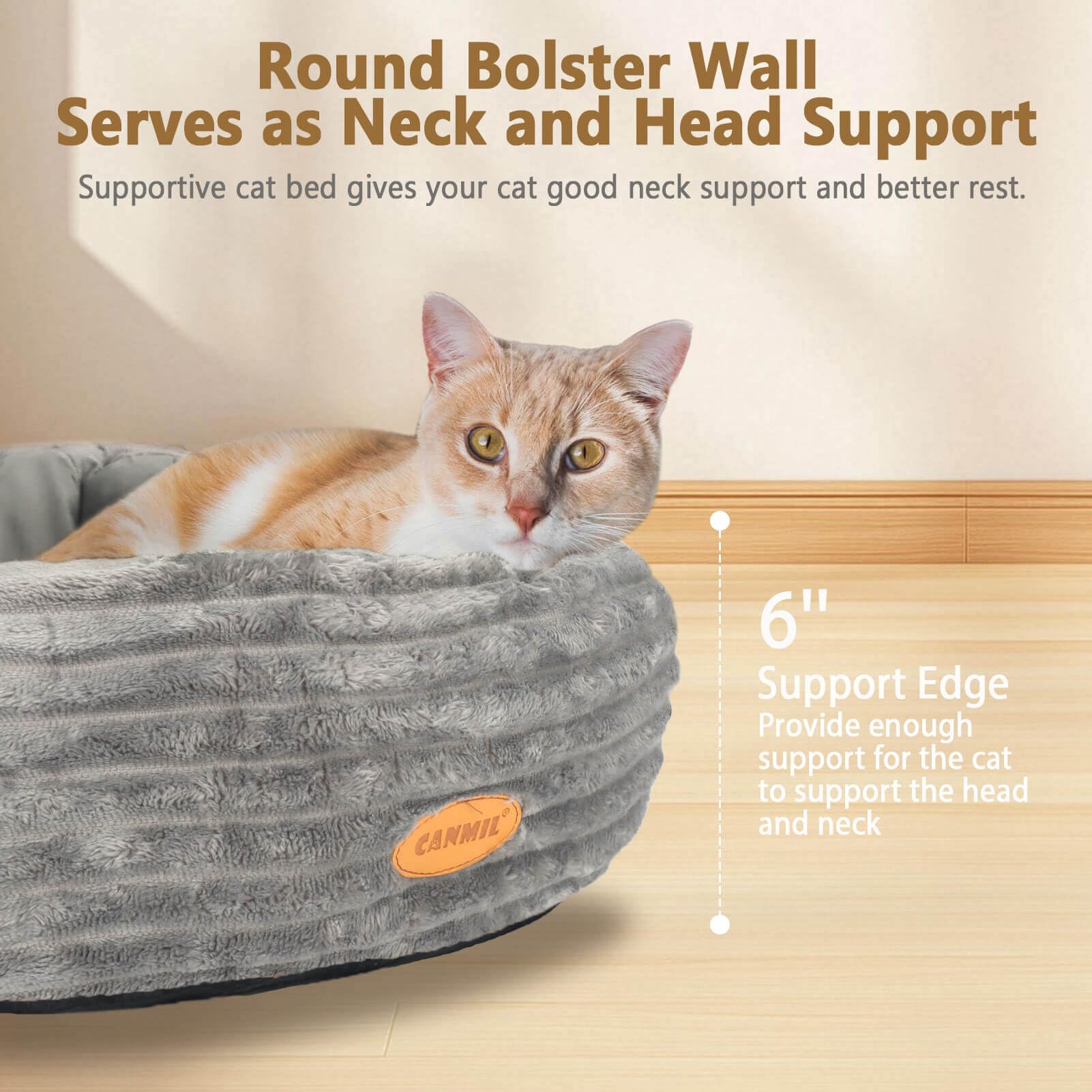 CANMIL 20-inch diameter ideal for cats and small dogs up to 15 lbs