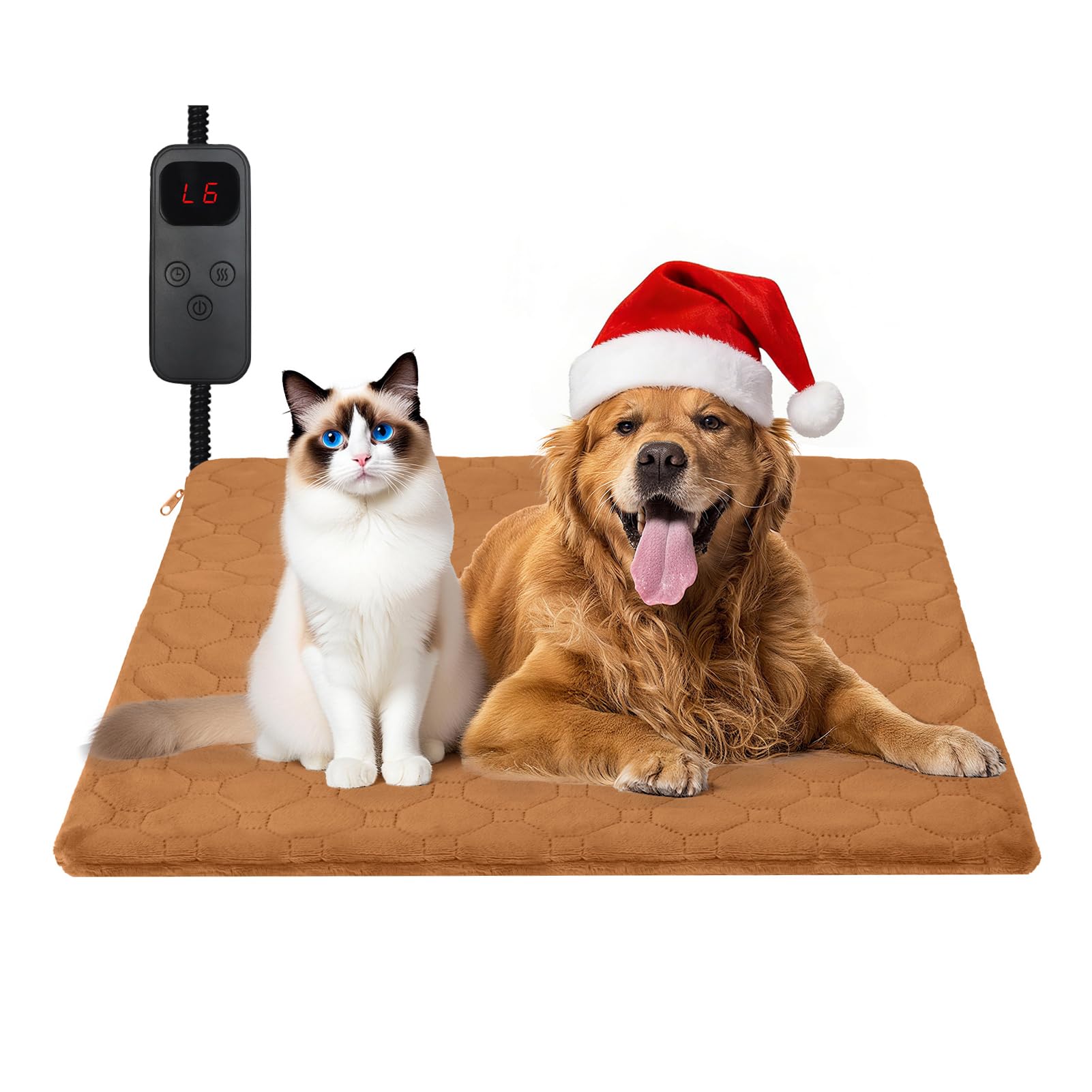 CANMIL cat heating pad warmth view demonstrates cozy winter warmth for pets.