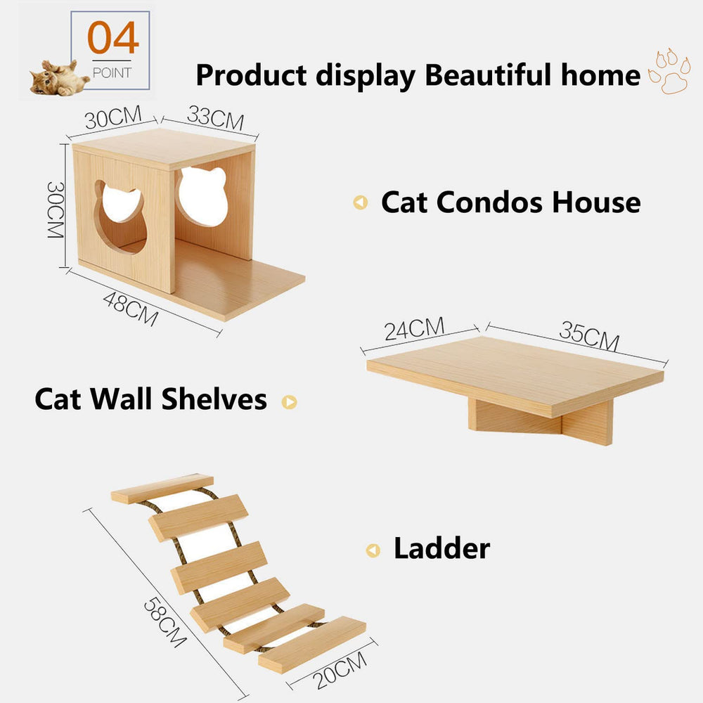 Canormpet cat wall-mount-assembly demonstrates secure mounting and integrated wall design.