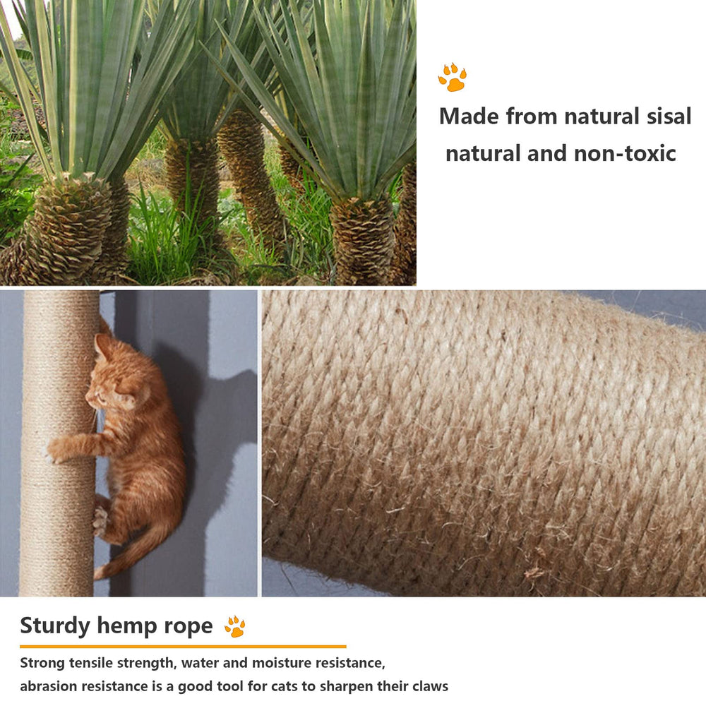 Canormpet cat wall shelves sisal posts satisfy scratching needs